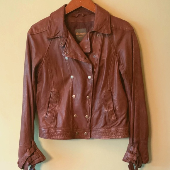 VINTAGE Genuine Leather Moto Jkt M - Picture 1 of 6